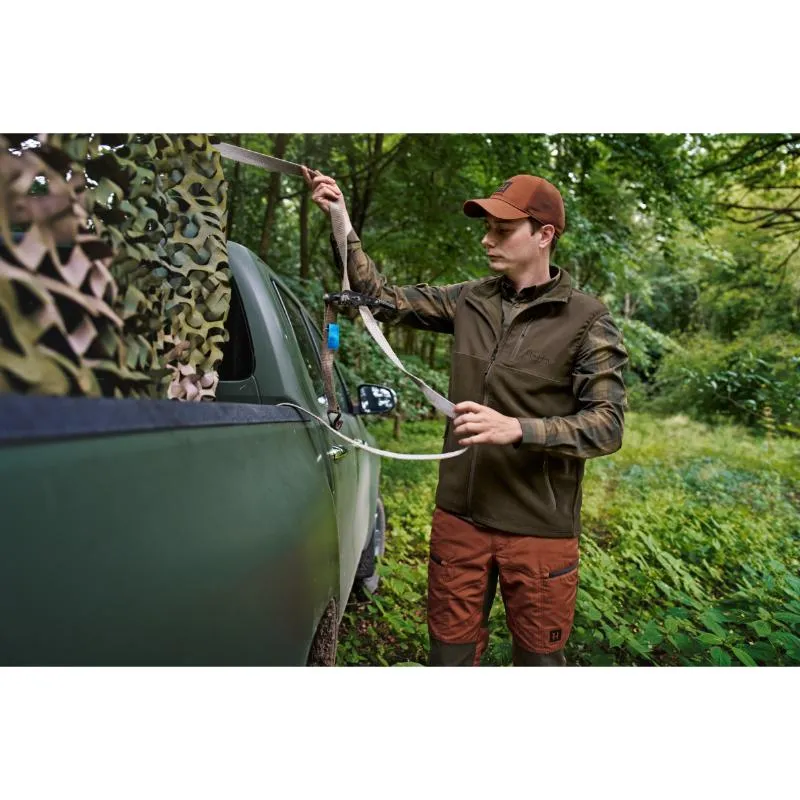 Best Deal Online Harkila Fjell Mens Fleece Waistcoat - Hunting Green/Willow Green