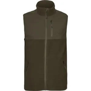 Today Only Steal Harkila Fjell Mens Fleece Waistcoat - Hunting Green/Willow Green