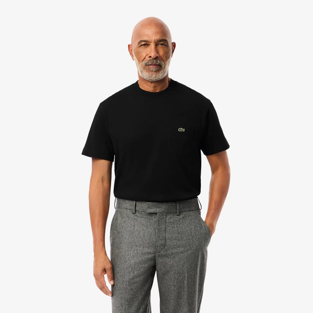 Lacoste Cotton T-Shirt With Breast Pocket Black Trending Now Offer