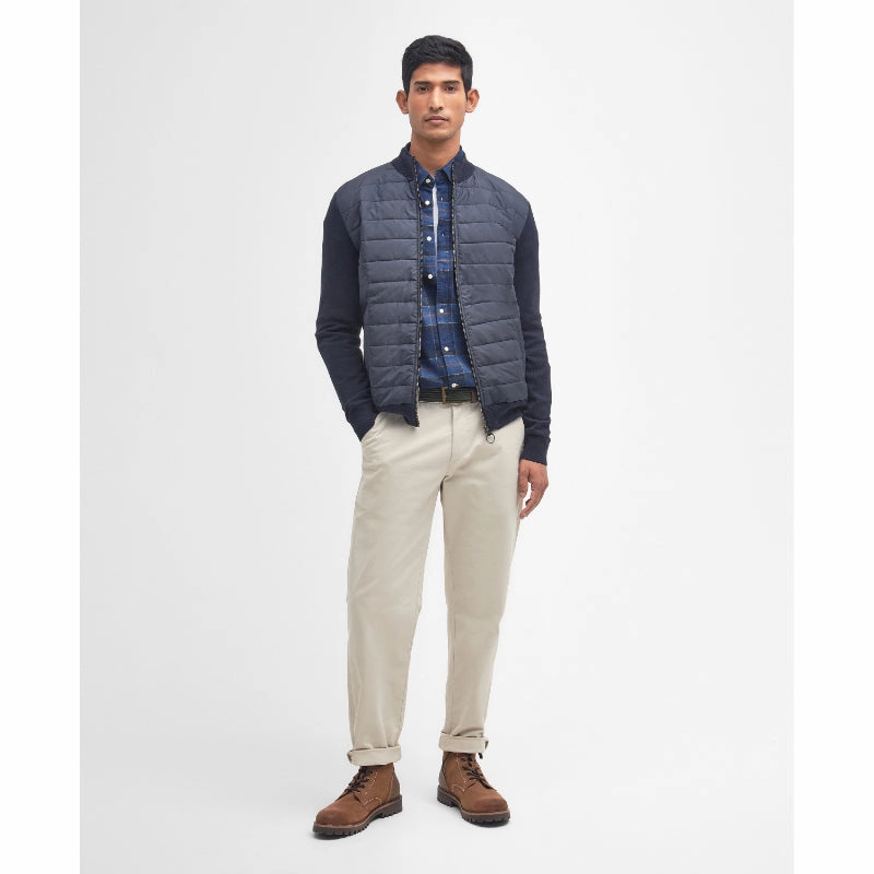 Barbour Carn Baffle Zip Thru Mens Jacket - Navy Save Big Online Flash Sale Alert