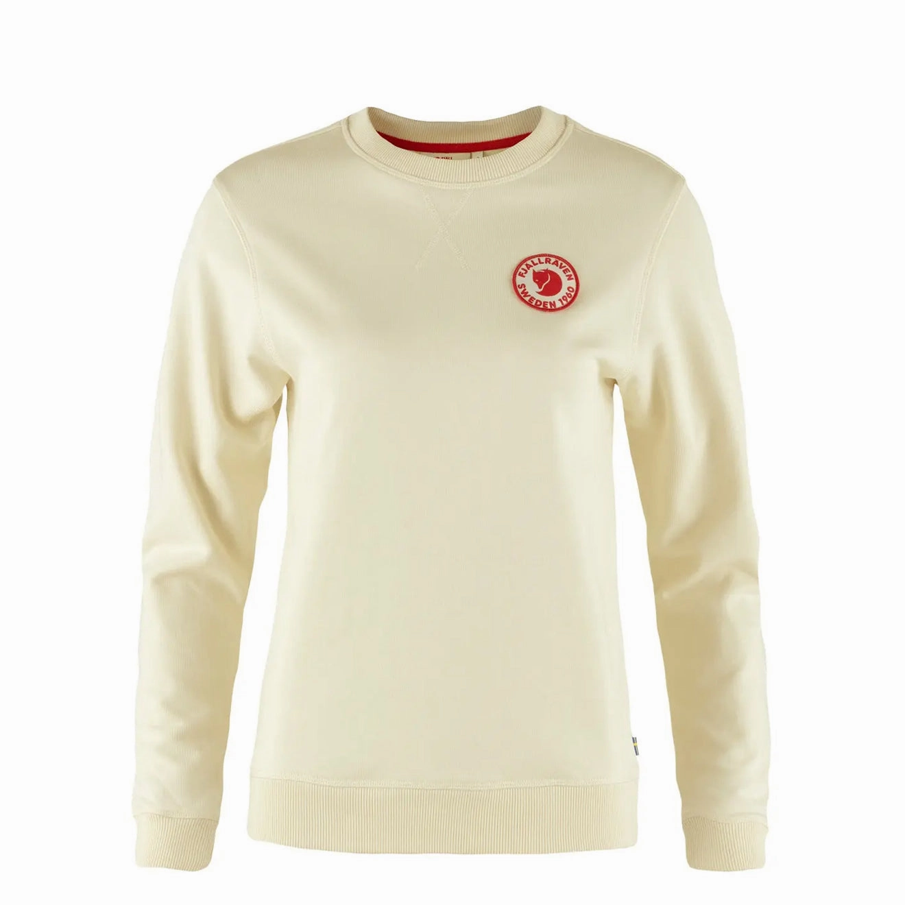 Fjallraven Womens 1960 Logo Badge Sweater Chalk White Trending Now Offer Dont Miss This Steal