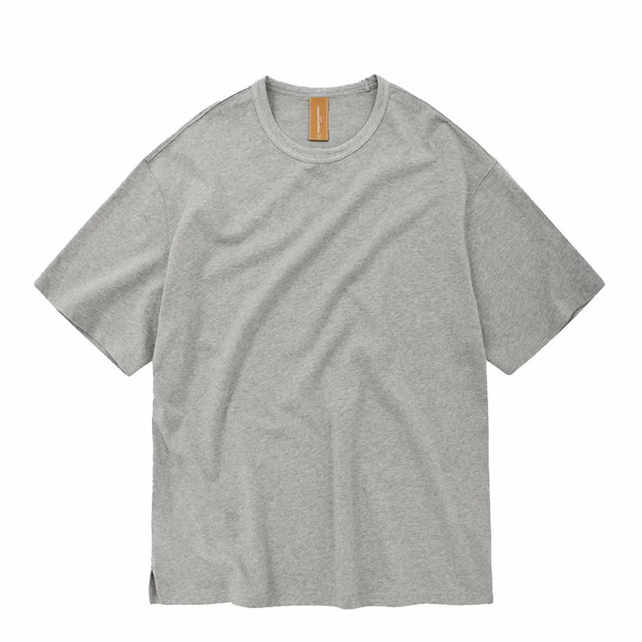 Frizmworks Og Double Rib Oversized Tee Melange Gray Hot Price Drop Price Drop Today