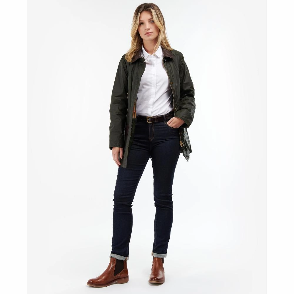Barbour Buscot Ladies Wax Jacket - Archive Olive/Classic Exclusive Holiday Deal MustHave Clearance