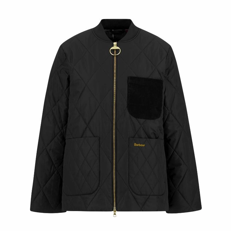 Barbour Leonie Ladies Quilted Jacket - Black/Classic Hot Deals Today Online Exclusive Offer