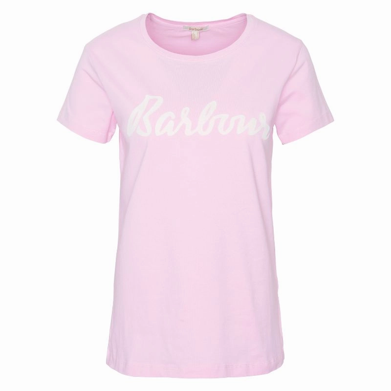 Barbour Otterburn Ladies T-Shirt - Mallow Pink Flash Deal Alert