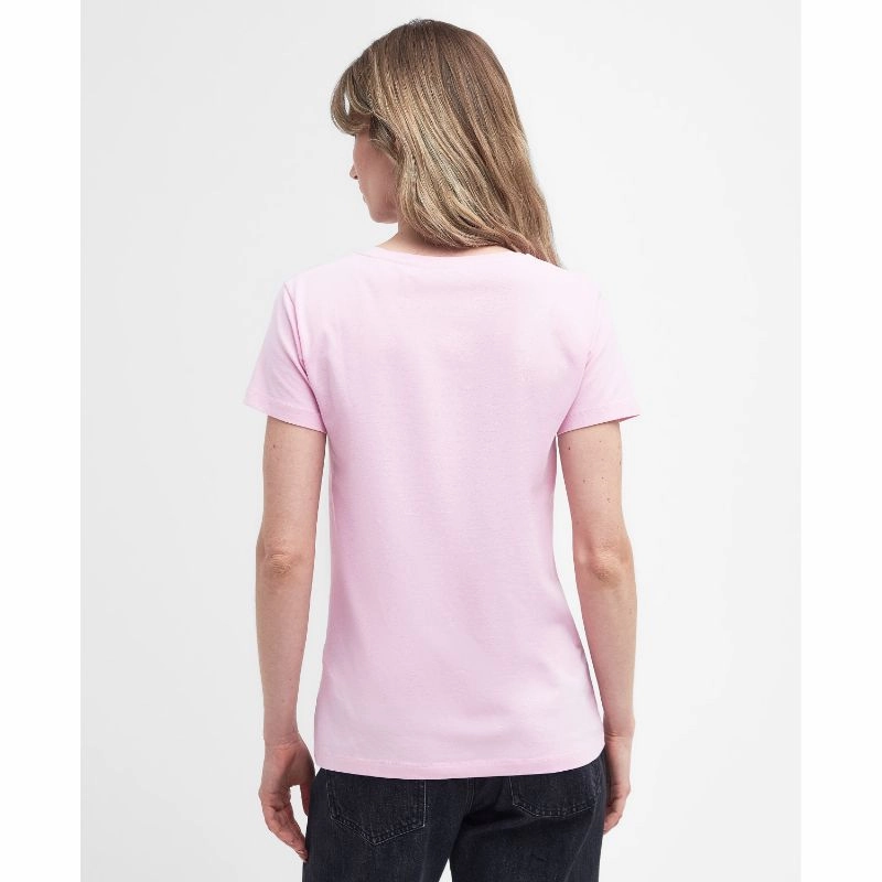 Barbour Otterburn Ladies T-Shirt - Mallow Pink Surprise Discount Today Trending Now Discount