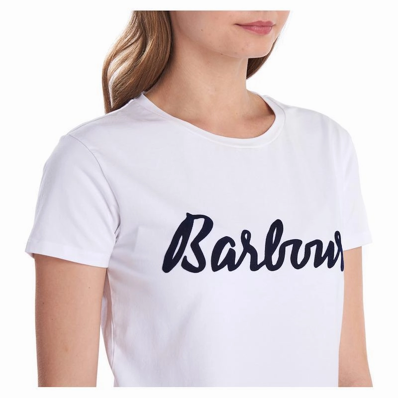 Grab It Fast Barbour Rebecca Ladies Tee - White