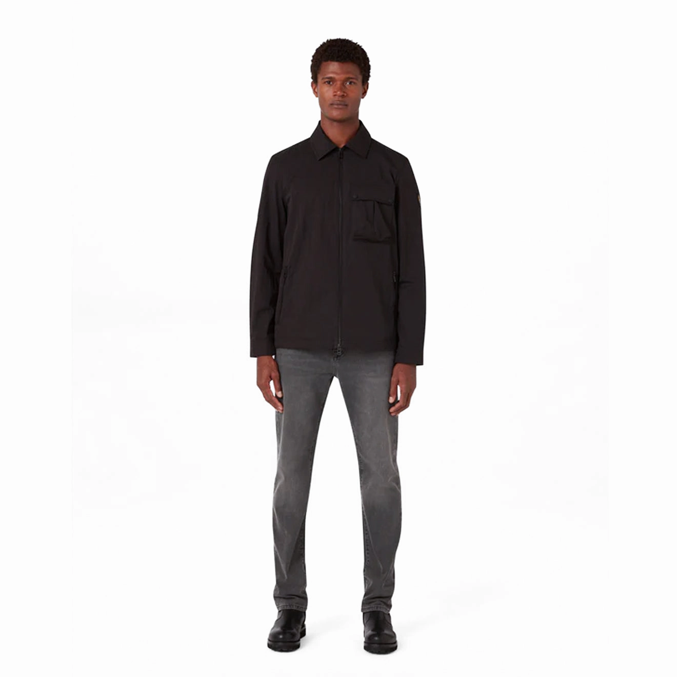Belstaff Drome Overshirt Black Special Deals Online Shop Grab Now