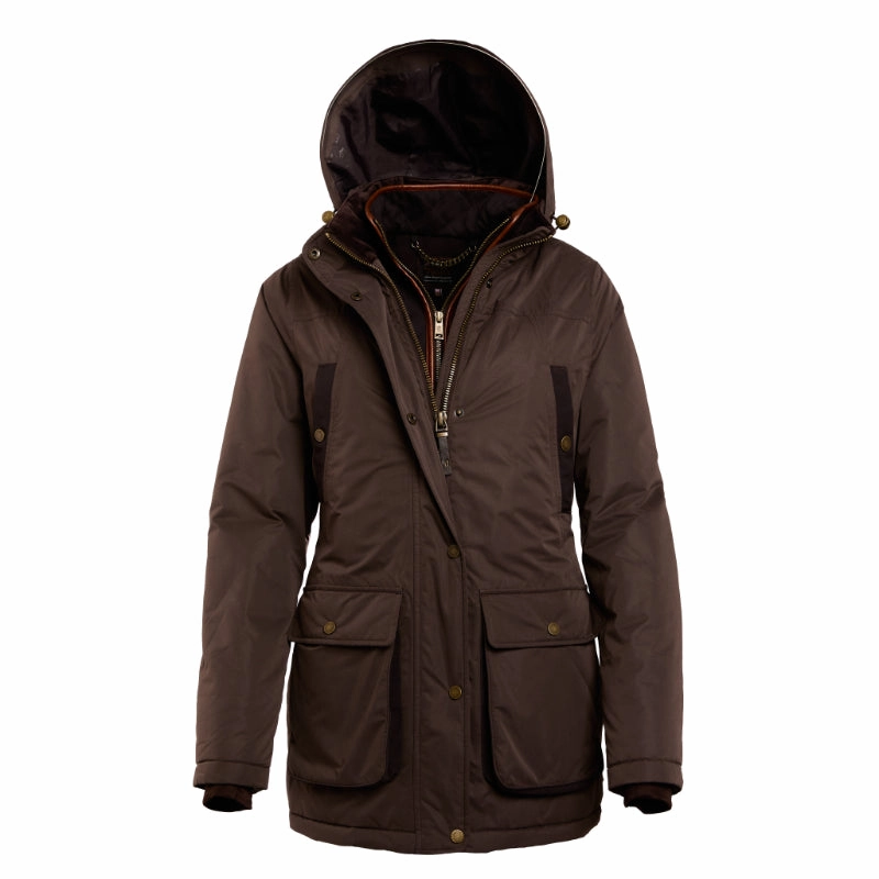 Exclusive Online Deal Grab Save Today Holland Cooper Stamford 3 In 1 Ladies Waterproof Country Coat - Chocolate