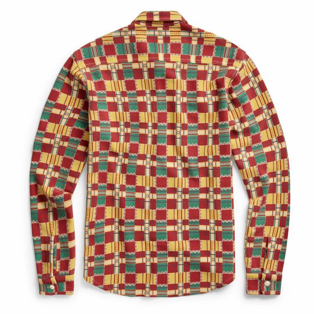 Hot Picks Today Best Seller Deal Rrl By Ralph Lauren Matlock Work Shirt Red / Teal