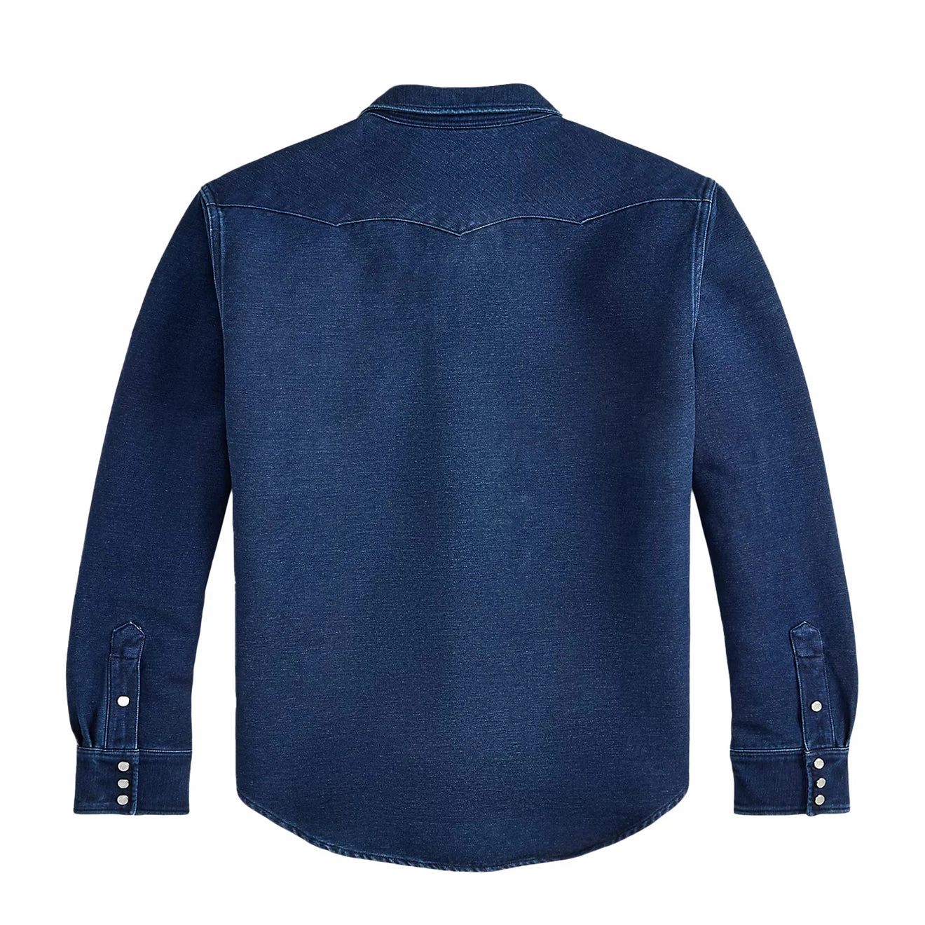 Hot Deals Today Rrl By Ralph Lauren Slim Fit Chamois Western Shirt Indigo