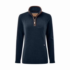 Schoffel Tilton Ladies 1/4 Zip Fleece - Navy Shop Hot Picks