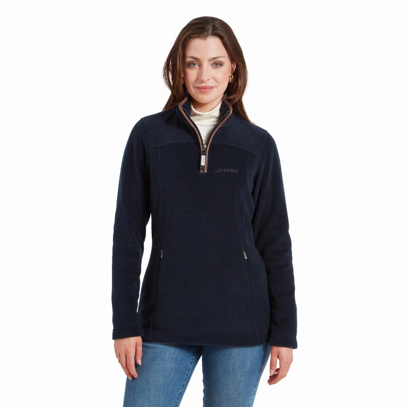 Clearance Savings Now Shop Now Save Schoffel Tilton Ladies 1/4 Zip Fleece - Navy