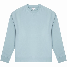 Exclusive Online Discount EndofWeek Deals Sunspel Womens Loopback Sweatshirt Storm Blue