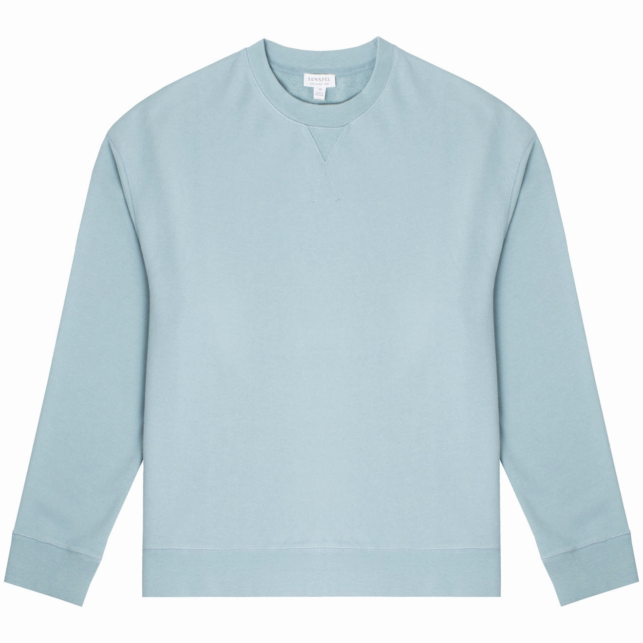 Sunspel Womens Loopback Sweatshirt Storm Blue Shop the Savings Now