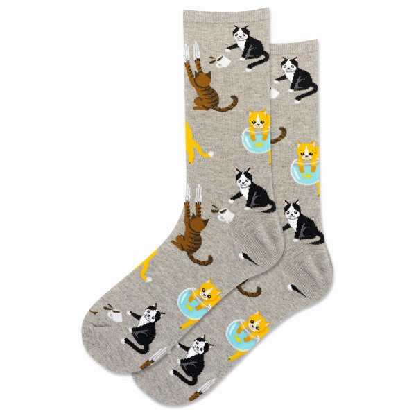 Todays Special Savings Daily Clearance Deal Women'S Bad Cats Crew Sock
