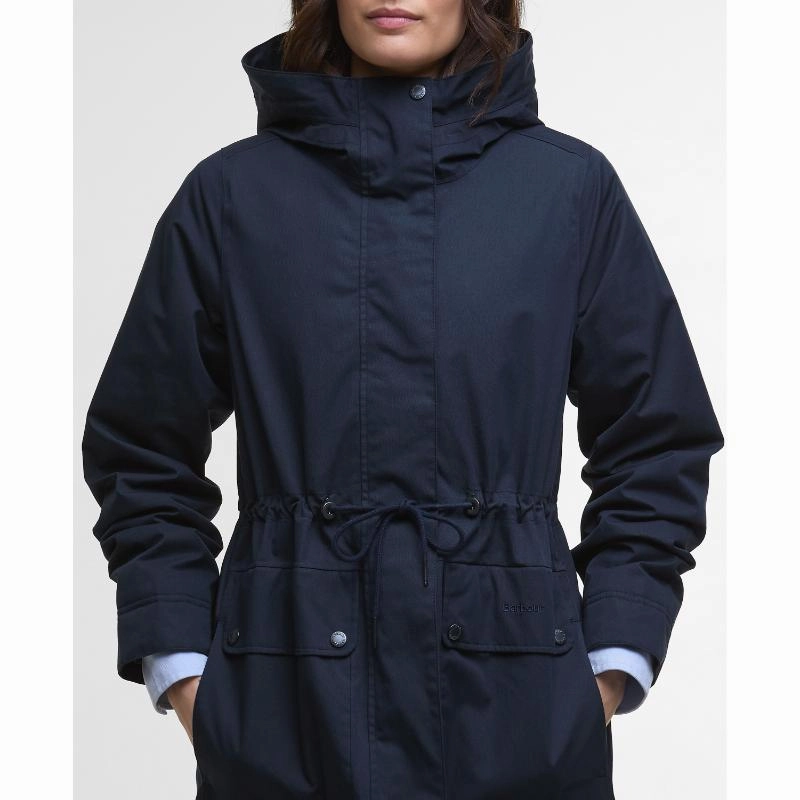 Instant Discount Barbour Bowlees Waterproof Ladies Jacket - Deep Navy/Classic
