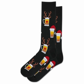 Men'S Christmas Beers Crew Socks Special Offer Inside Shop Smart Deals