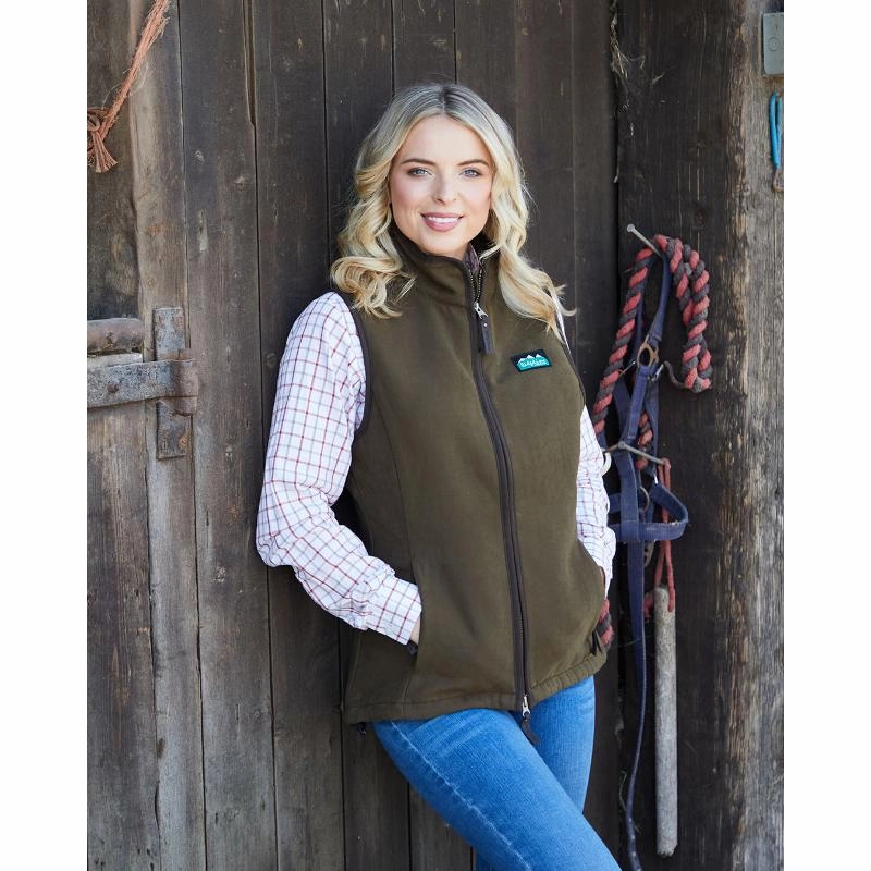 Surprise Discount Today Ridgeline Monarch Ladies Knitted Gilet - Moody Teak