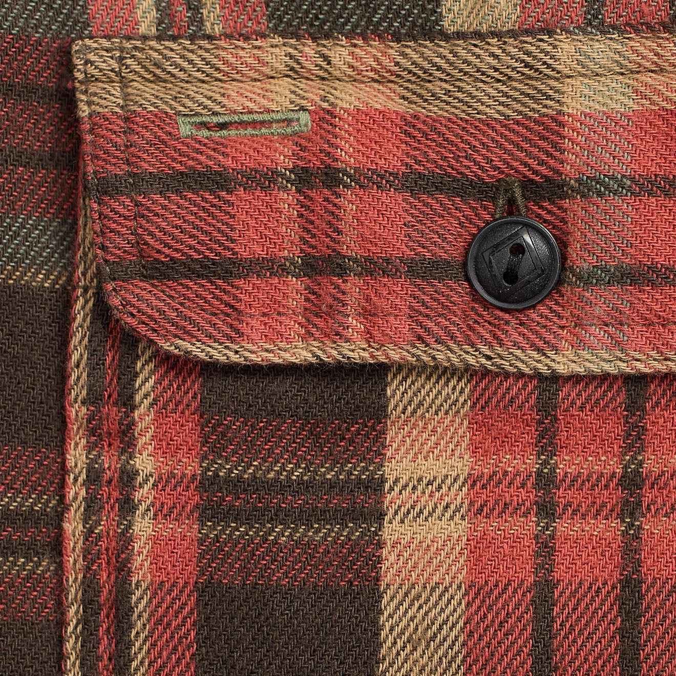 Dont Wait Save Rrl By Ralph Lauren Plaid Twill Workshirt Red/Black Multi