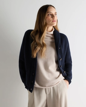 Women'S Kensington Cashmere Cardigan Navy Blue Today Only Discount Biggest Savings Now