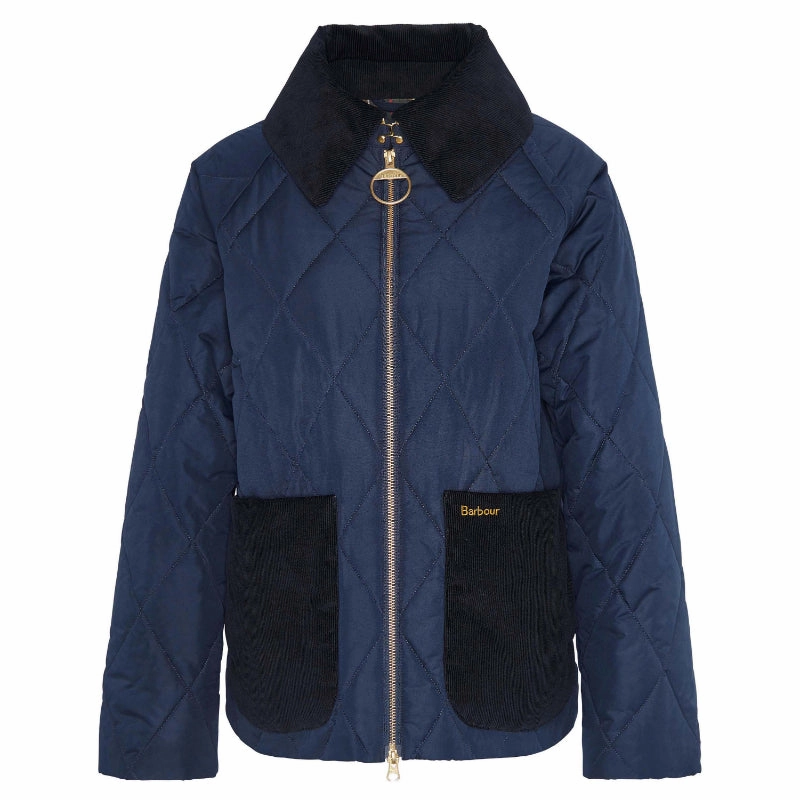 Shop Grab Offer Barbour Dalroy Quilt Ladies Jacket - Navy/Classic