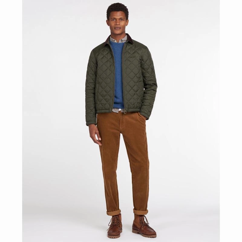 Barbour Vital Mens Quilted Jacket - Sage Grab the Deal Now Clearance Savings Now