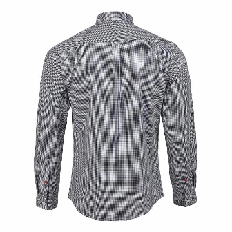 Trending Offer Today Musto Sardinia Micro Gingham Mens Shirt - Navy / White