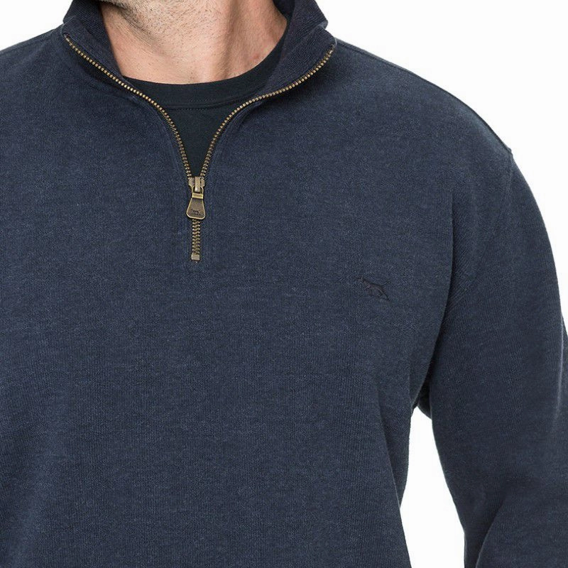 Today Only Hot Pick Instant Savings Inside Rodd & Gunn Alton Avenue Mens 1/4 Zip Jumper  - Ink