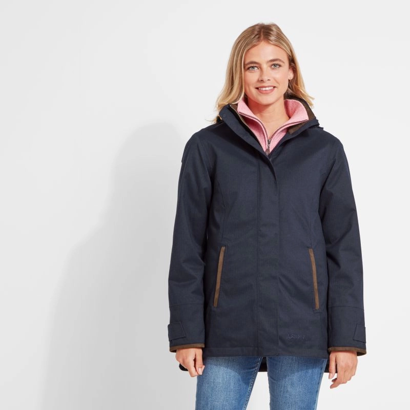 Schoffel Wakerley Ladies Venturi Waterproof Jacket - True Navy Dont Miss Hot Deals Trending Now Discount