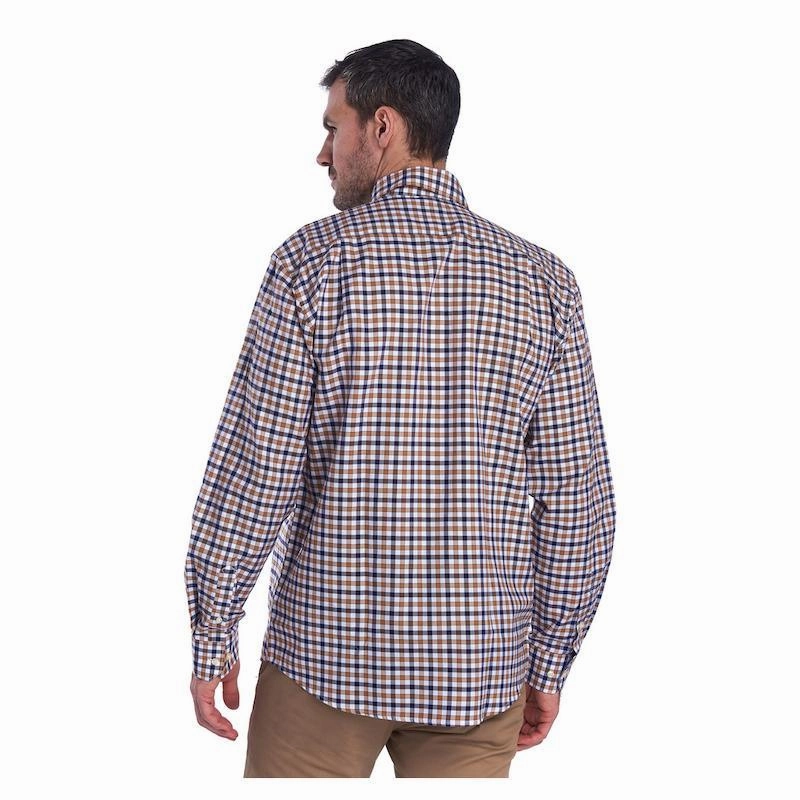 Barbour Abberton Regular Fit Mens Shirt - Sandstone Clearance Event Today Dont Miss This Steal