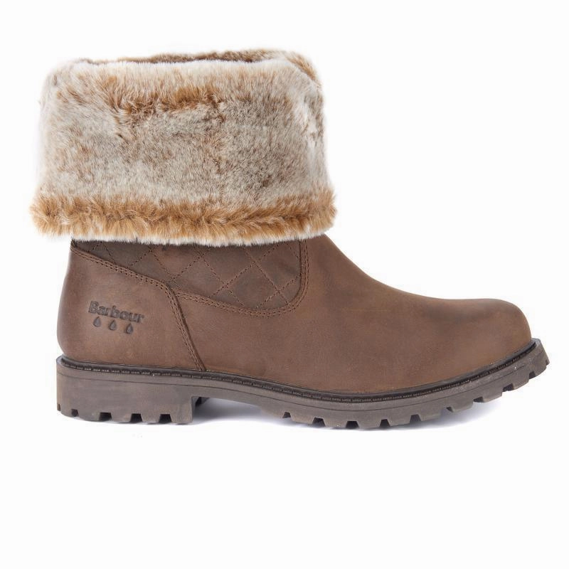 Daily Deal Frenzy Hot Picks Today Barbour Hareshaw Ladies Waterproof Boot - Brown