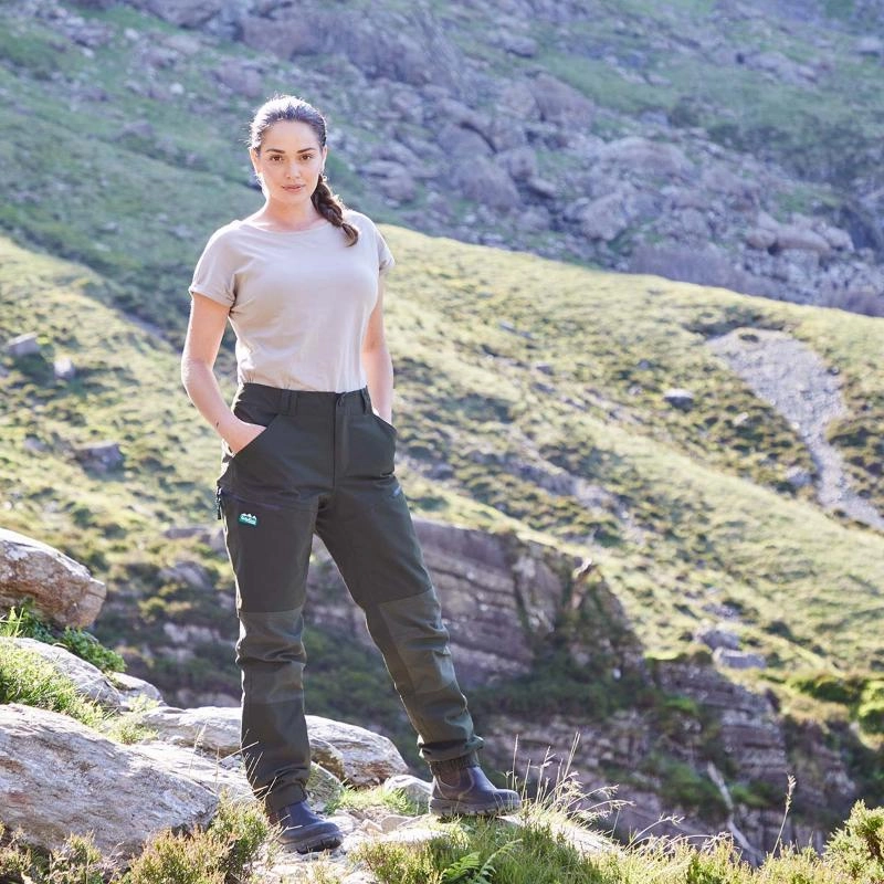 Ridgeline Cambrian Ladies Waterproof Trouser - Bark Weekend Specials Mega Discount Event