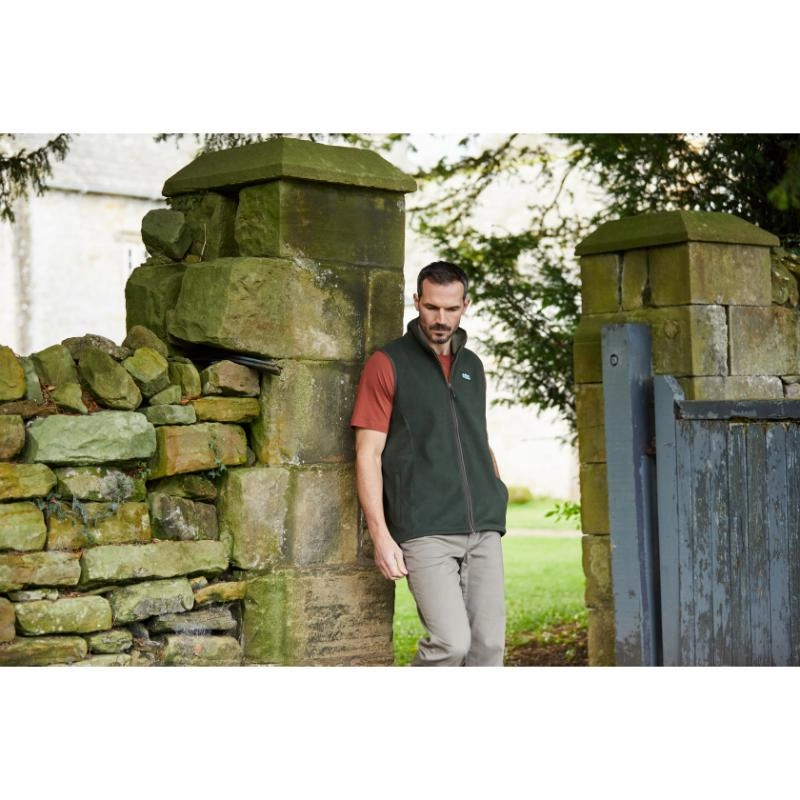 Flash Deal Alert Ridgeline Kodiak Mens Windproof Fleece Gilet - Deep Forest
