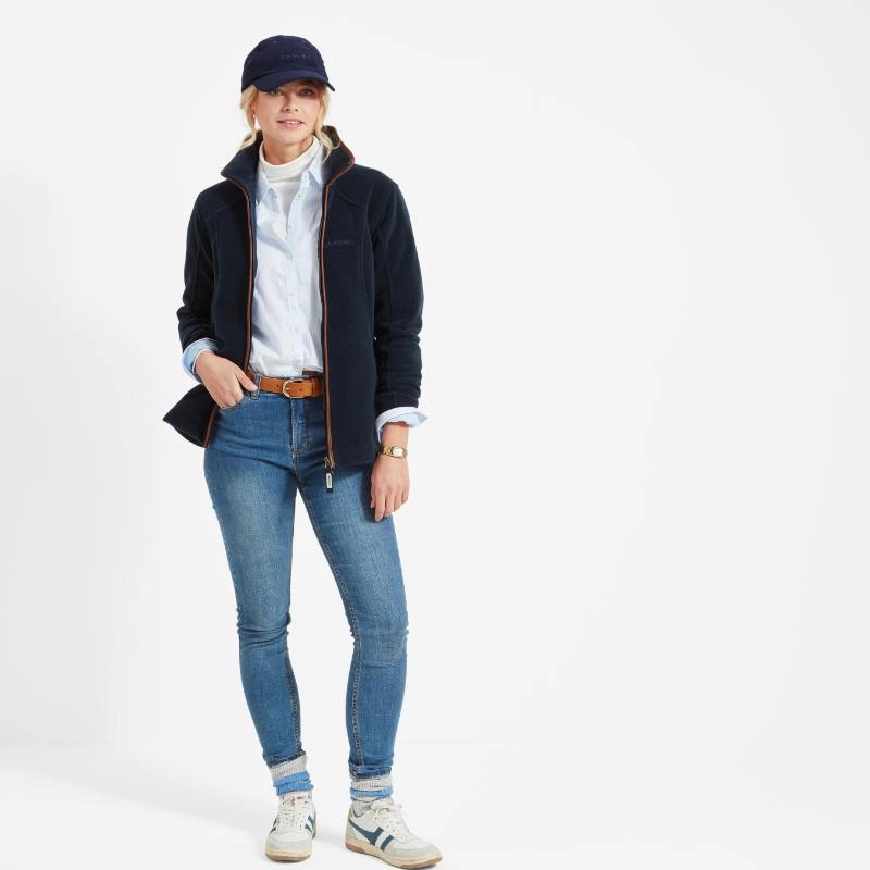 Grab It Fast Big Savings Today Schoffel Burley Ladies Fleece Jacket - Navy