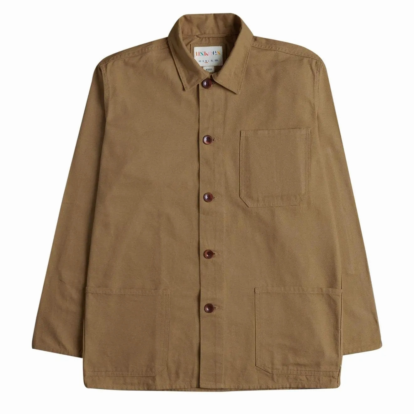 MustHave Gift Ideas Uskees 3001 Buttoned Overshirt Khaki