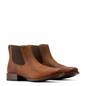 Big Savings Event Best Price Today Ariat Booker Ultra Square Toe Mens Chelsea Boot - Rough Tan