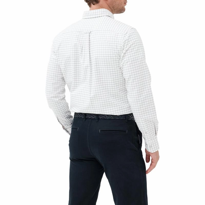 Todays Mega Savings Rodd & Gunn Gunn Check Oxford 3 Mens Sports Fit Shirt - Sand