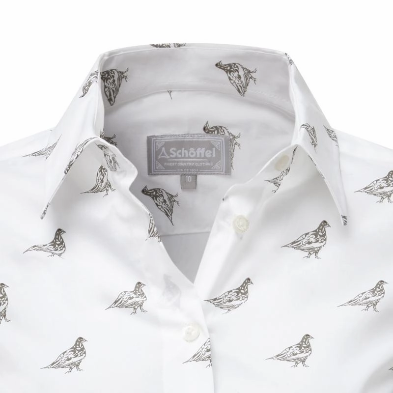 Price Drop Frenzy Today Only Offer Schoffel Ladies Norfolk Shirt - Grey Ptarmigan