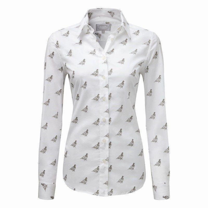 Schoffel Ladies Norfolk Shirt - Grey Ptarmigan Todays Special Savings Steal Todays Offer