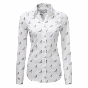Trending Today Steal Dont Miss This Steal Schoffel Ladies Norfolk Shirt - Grey Ptarmigan
