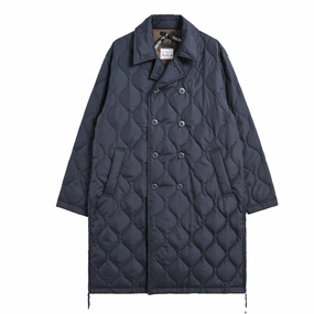 Taion Womens Military Breasted Long Down Jacket Dark Navy Hot Pick of the Day