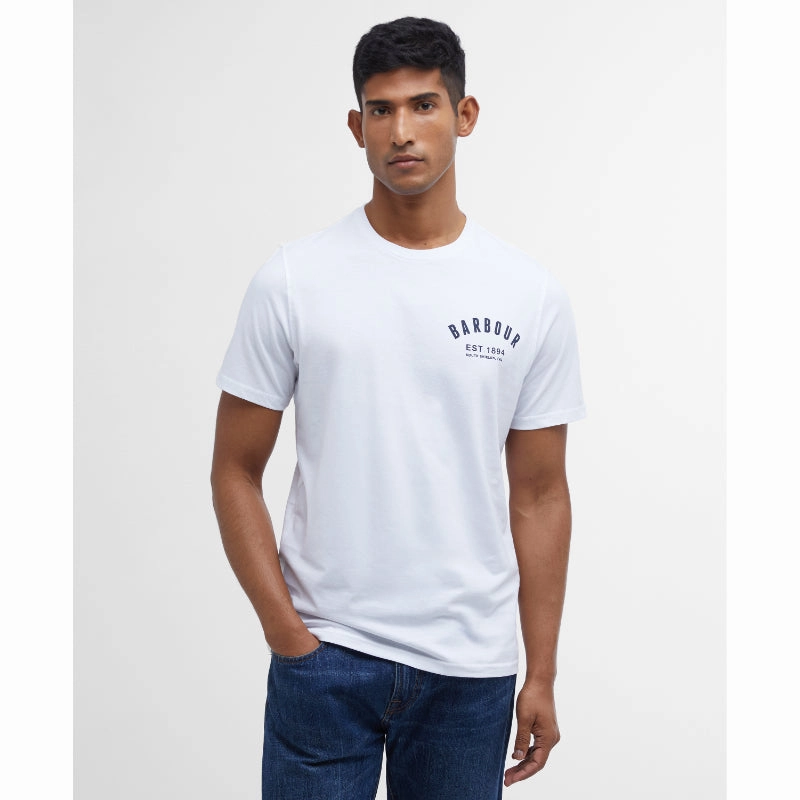 Hot Deals Today Barbour Preppy Mens T-Shirt - White