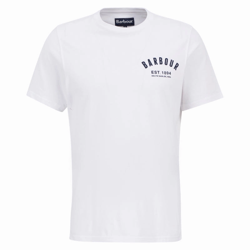 Todays Best Deal Barbour Preppy Mens T-Shirt - White