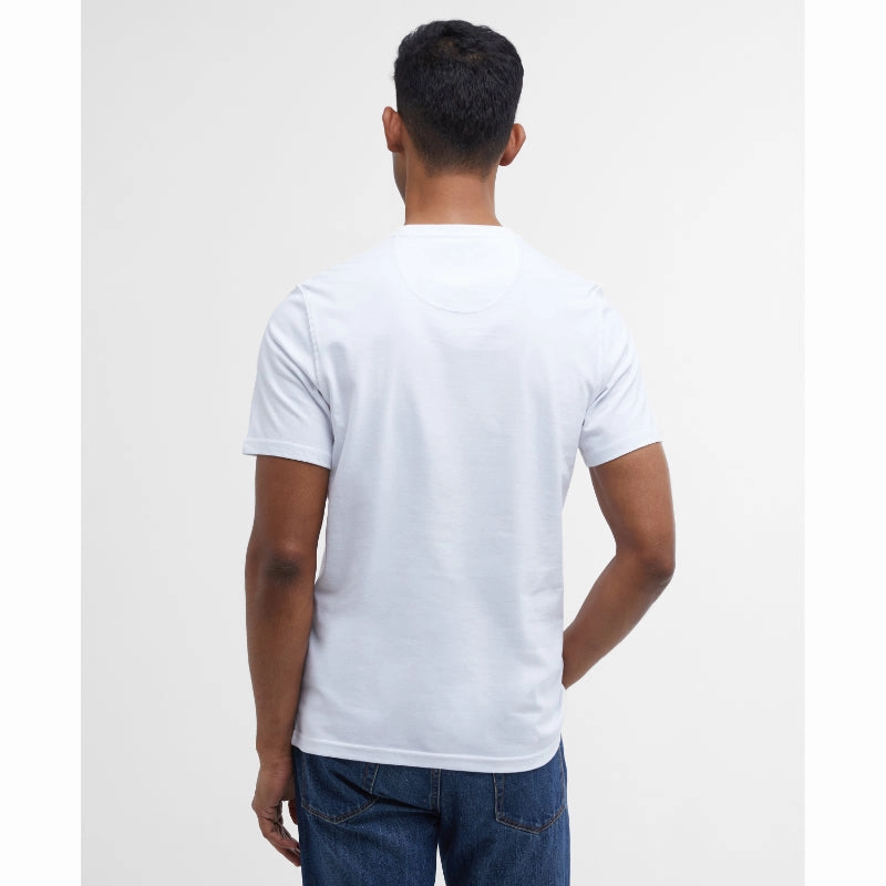 Barbour Preppy Mens T-Shirt - White Todays Hot Savings Dont Miss Out