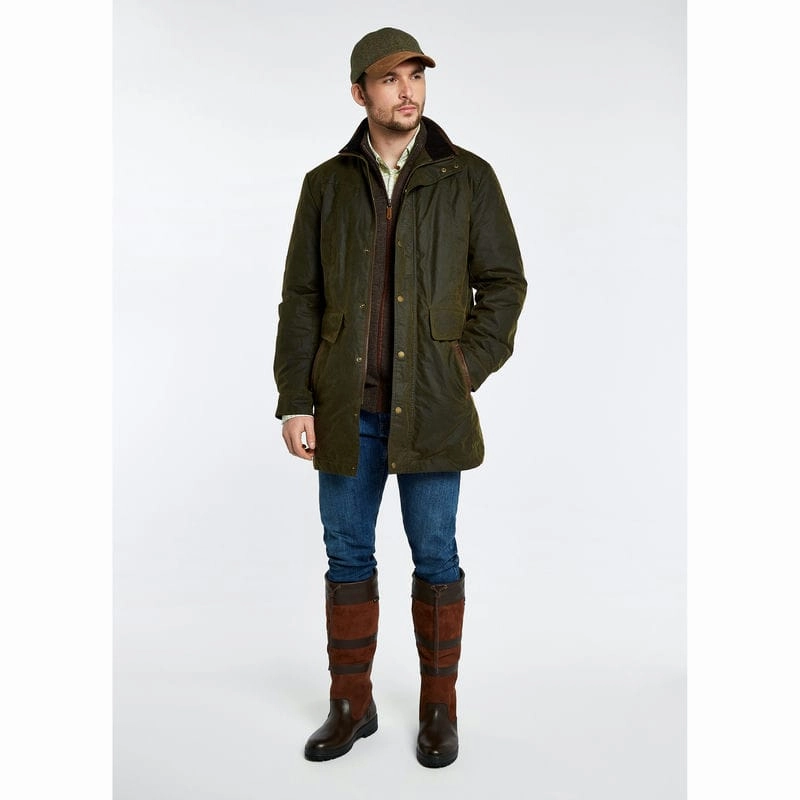 Todays Special Savings Special Price Offer Dubarry Chalkhill Wax Mens Jacket - Olive