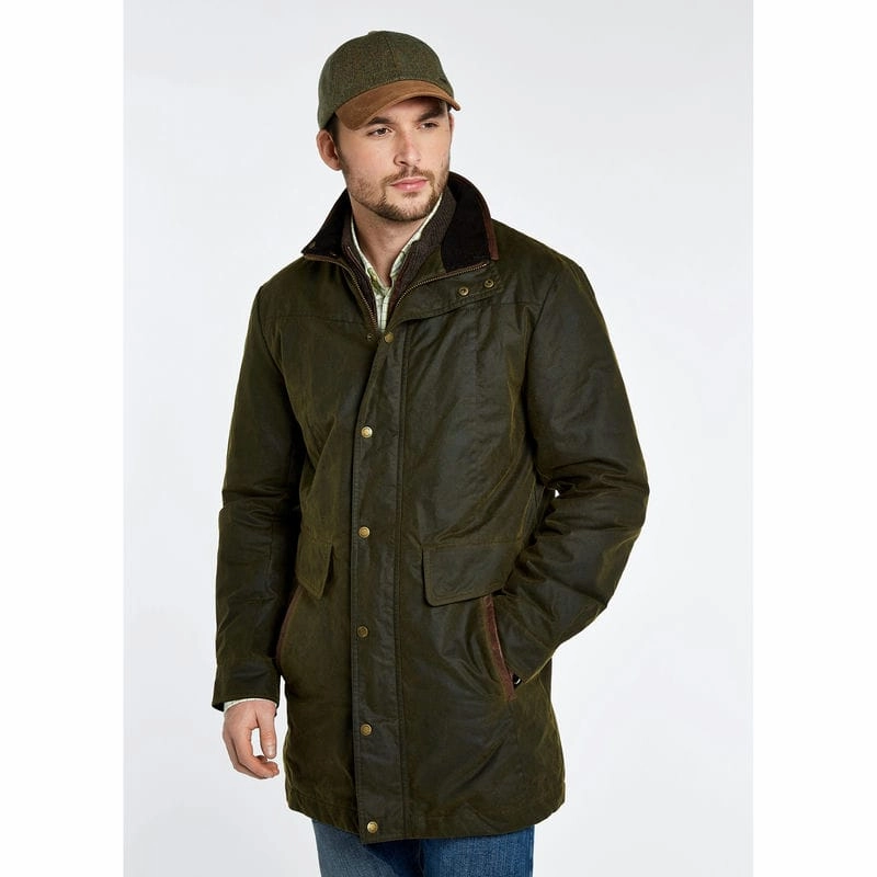 Dubarry Chalkhill Wax Mens Jacket - Olive Last Chance Offer