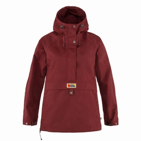 Fjallraven Womens Vardag Anorak Bordeaux Red Best Seller Discount