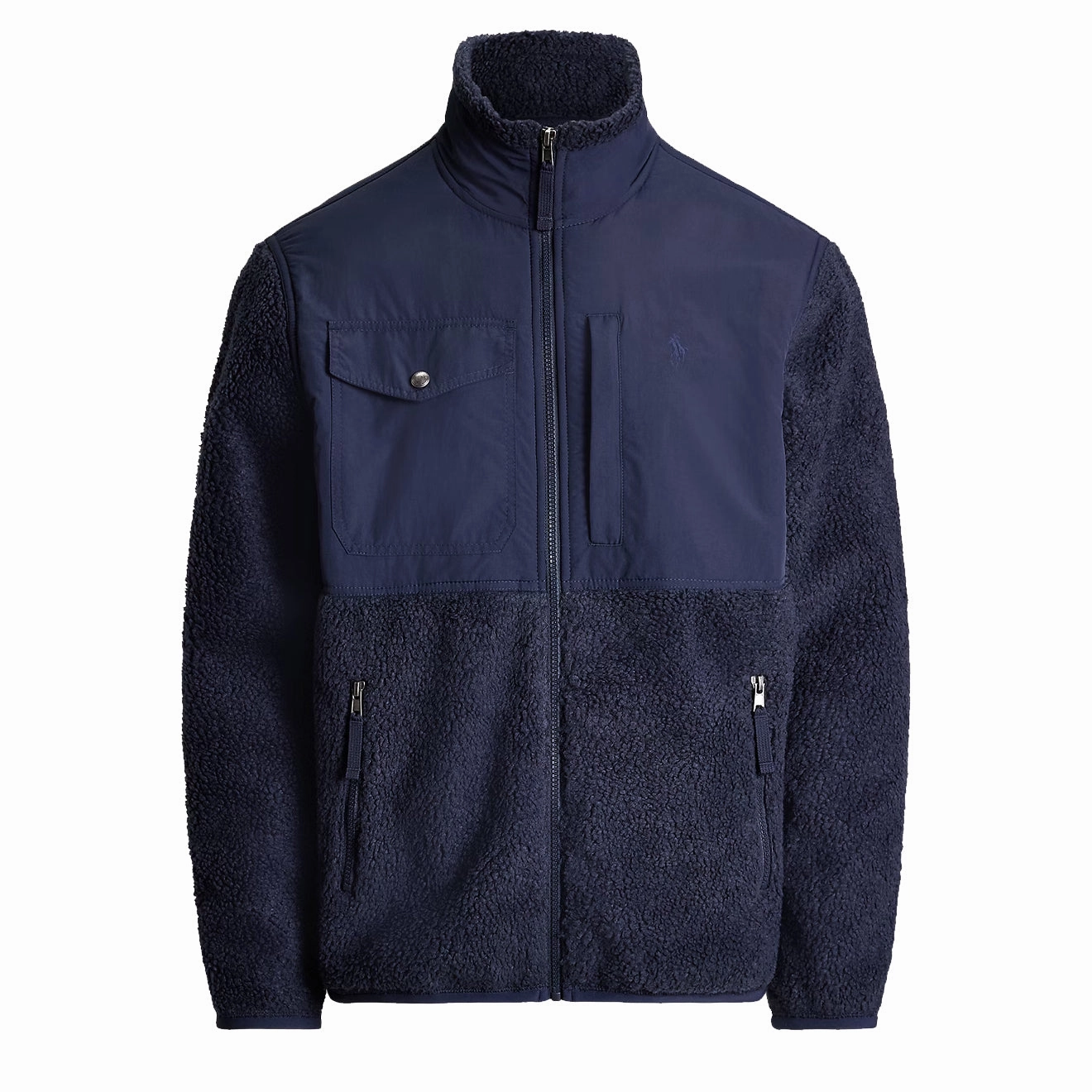 Polo Ralph Lauren Water Repellent Hybrid Fleece Jacket Newport Navy / Newport Navy Trending Now Offer Hot Offer Inside