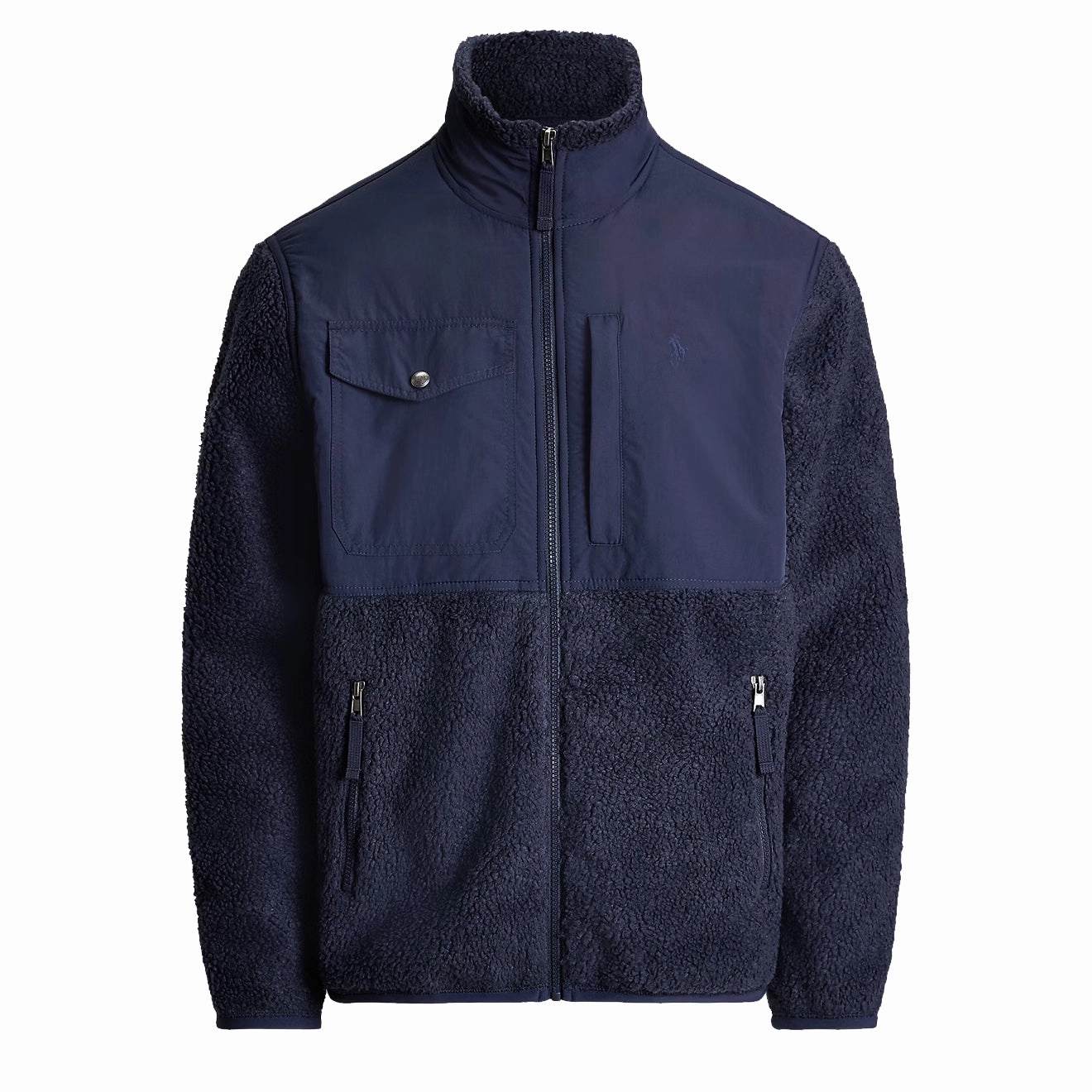 Polo Ralph Lauren Water Repellent Hybrid Fleece Jacket Newport Navy / Newport Navy Best Deal Alert